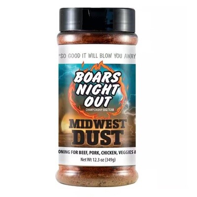 Boars Night Out Midwest Dust All Purpose Rub 12.3 oz