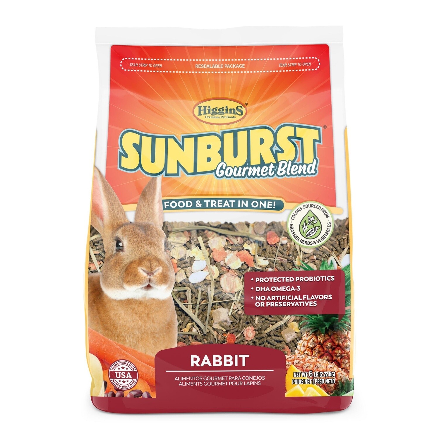 Higgins Sunburst Gourmet Blend Rabbit 6 lb