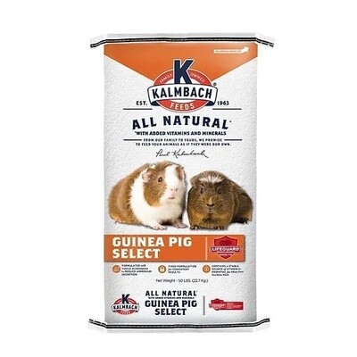 Kalmbach Guinea Pig Select Feed 50 lb Liberty Farm Home Garden Galion OH