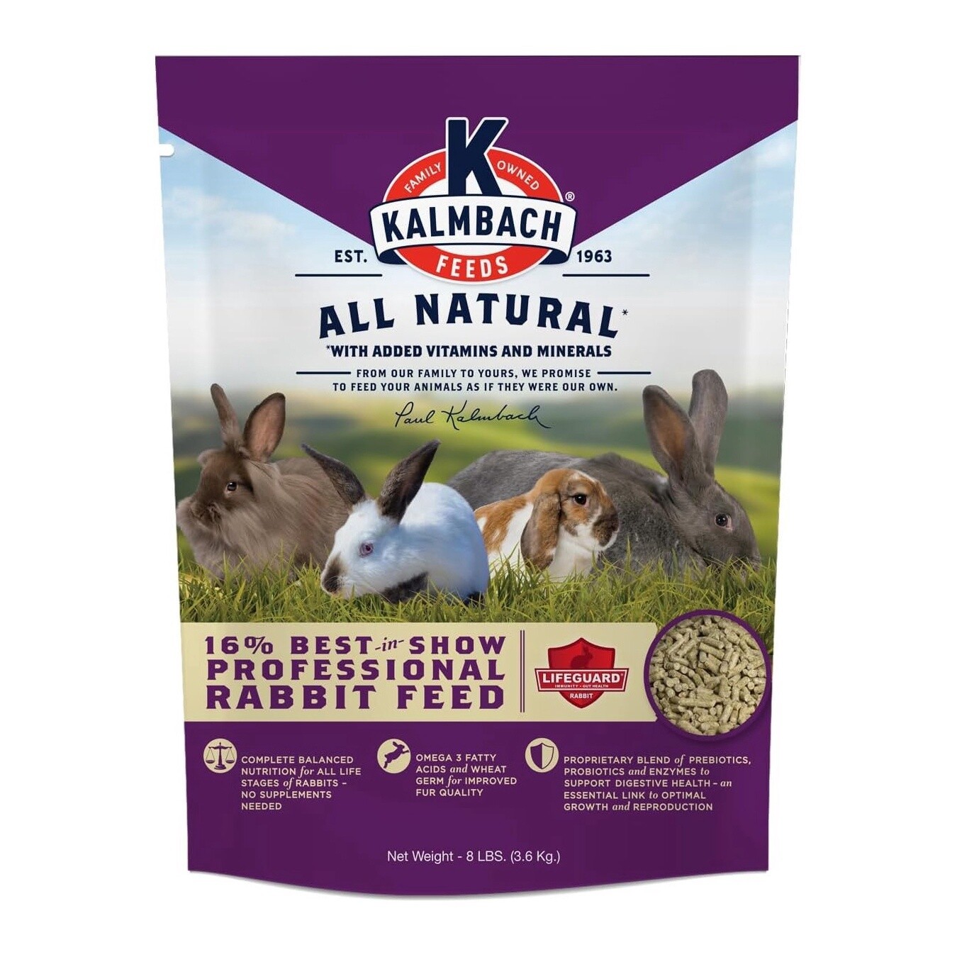 Kalmbach 16% Best-in-Show Rabbit Feed 8 lb