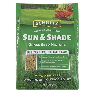 Schultz® Sun & Shade Mix Grass Seed 20 lb