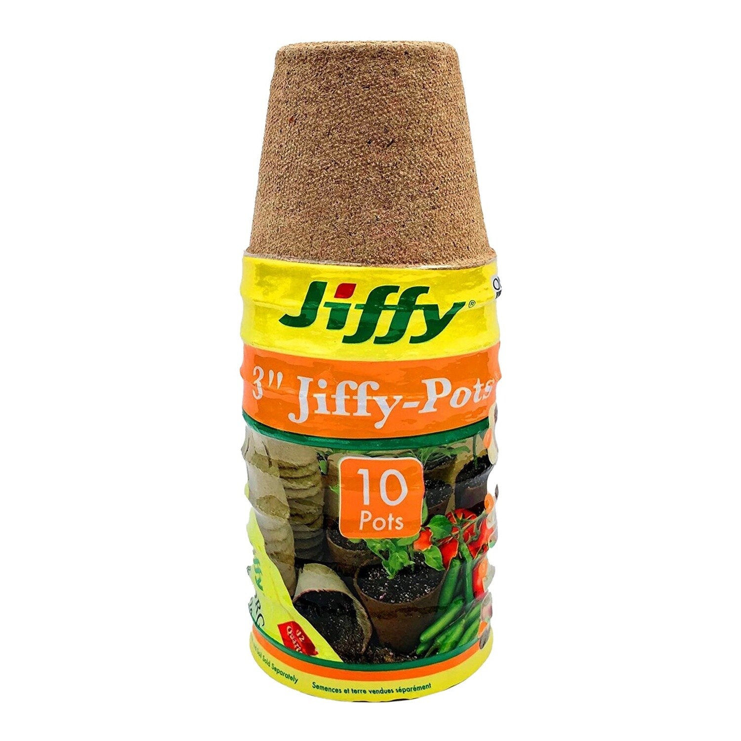 Jiffy Pots Round 3 in (10-Pack)