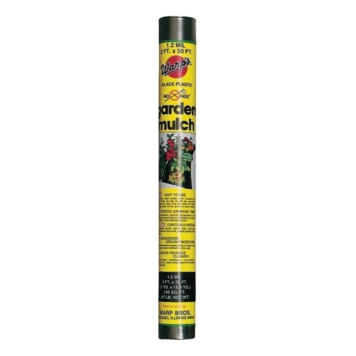Warp&#39;s No Hoe Lightweight Garden Mulch 1.5 mil (3 x 50 ft)