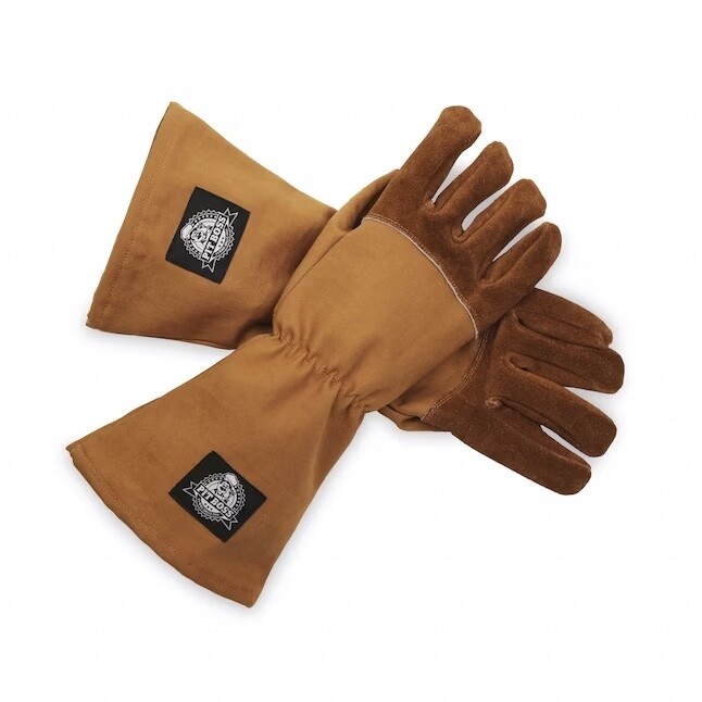 Pit Boss One Size Fits Most Brown Leather Grilling Gloves