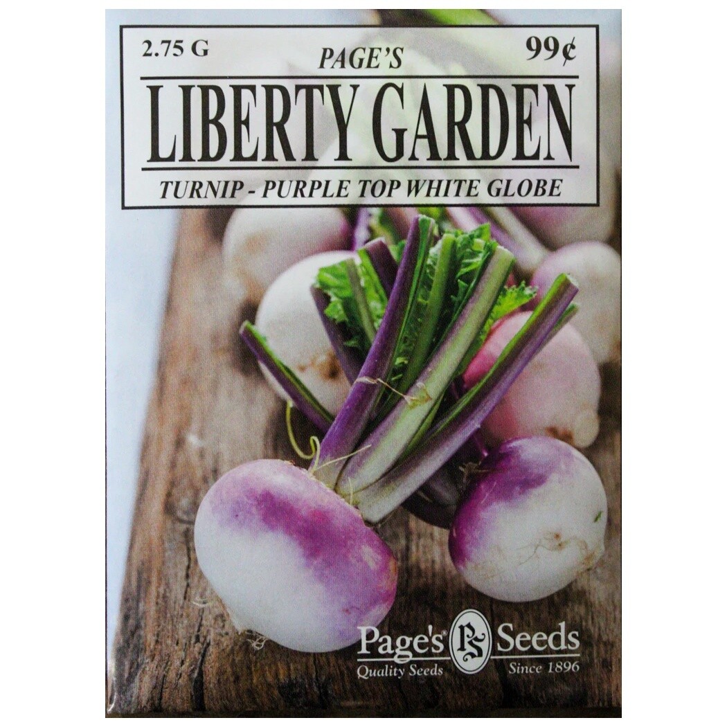 Liberty Garden Turnip (Purple Top White Globe) 2.75 g