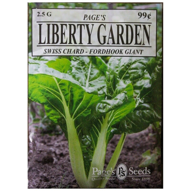 Liberty Garden Swiss Chard (Fordhook Giant) 2.5 g