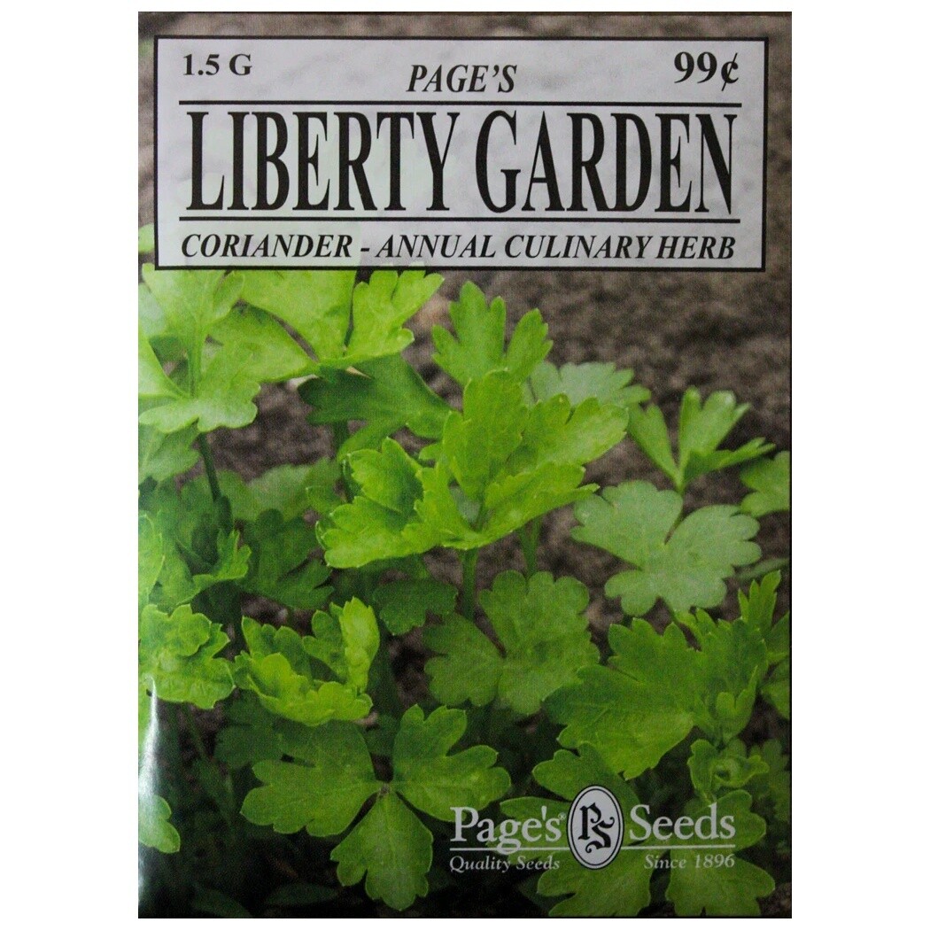 Liberty Garden Coriander - Cilantro (Annual Culinary Herb) 1.5 g