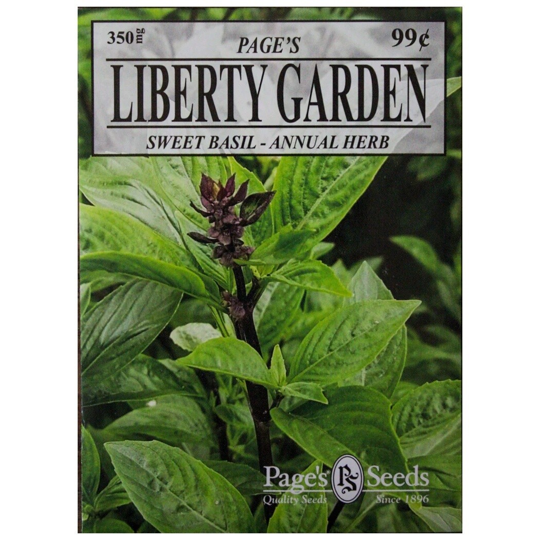 Liberty Garden Sweet Basil (Annual Herb) 350 mg