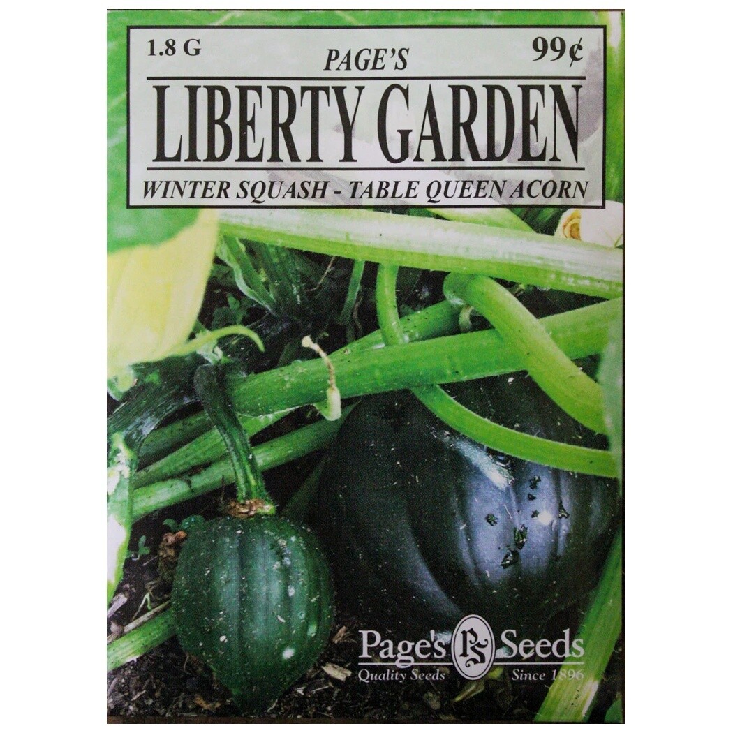 Liberty Garden Squash (Table Queen Acorn) 1.8 g
