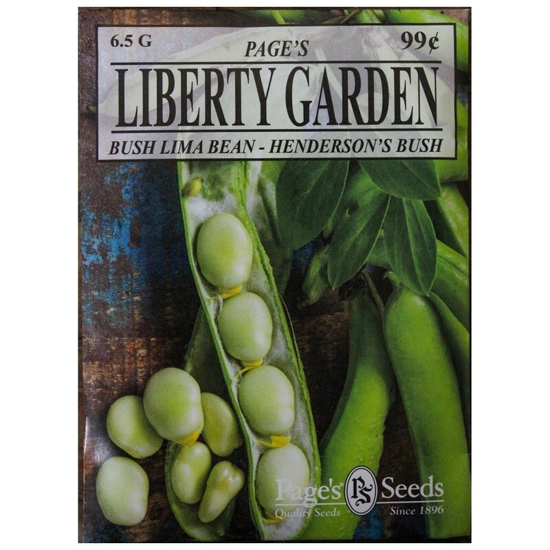 Liberty Garden Bush Lima Bean (Henderson&#39;s) 6.5 g