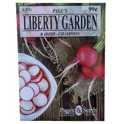 Liberty Garden Radish (Champion) 1.5 g