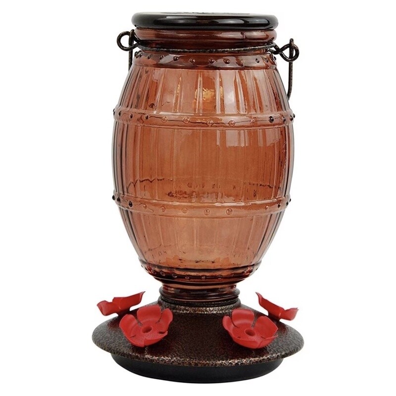 Perky-Pet Prohibition Glass Hummingbird Feeder 36 oz