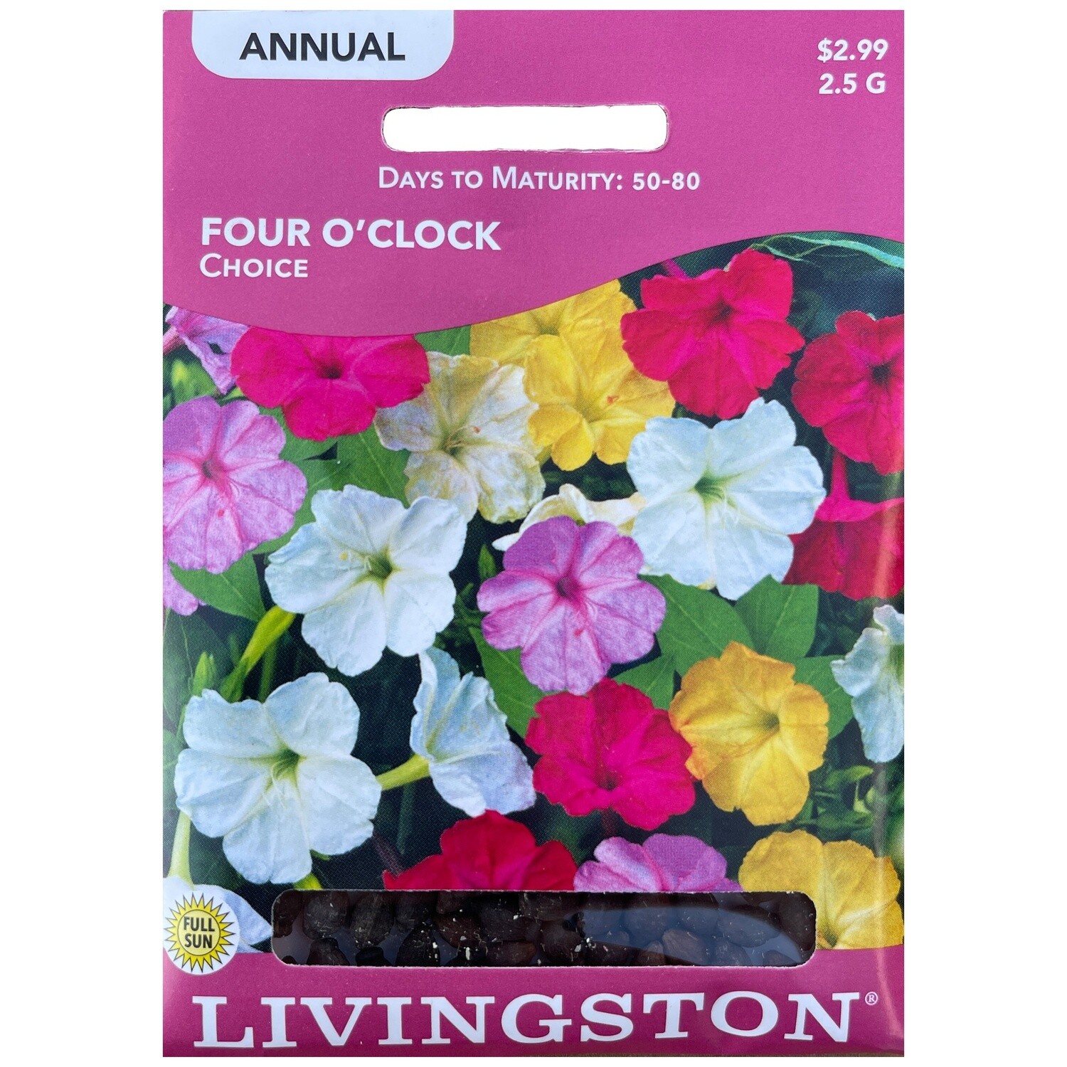Livingston Seed Four O&#39;Clock (Choice) 2.5 g