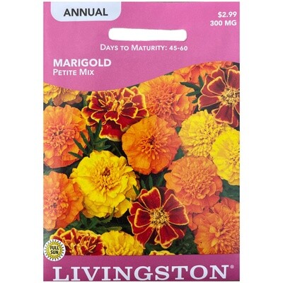 Livingston Seed Marigold (Petite Mix) 300 mg