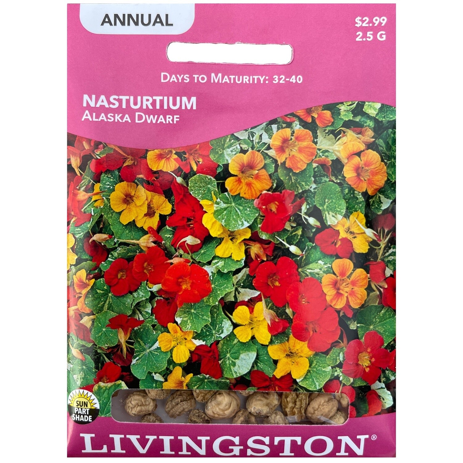 Livingston Seed Nasturtium (Alaska Dwarf) 2.5 g