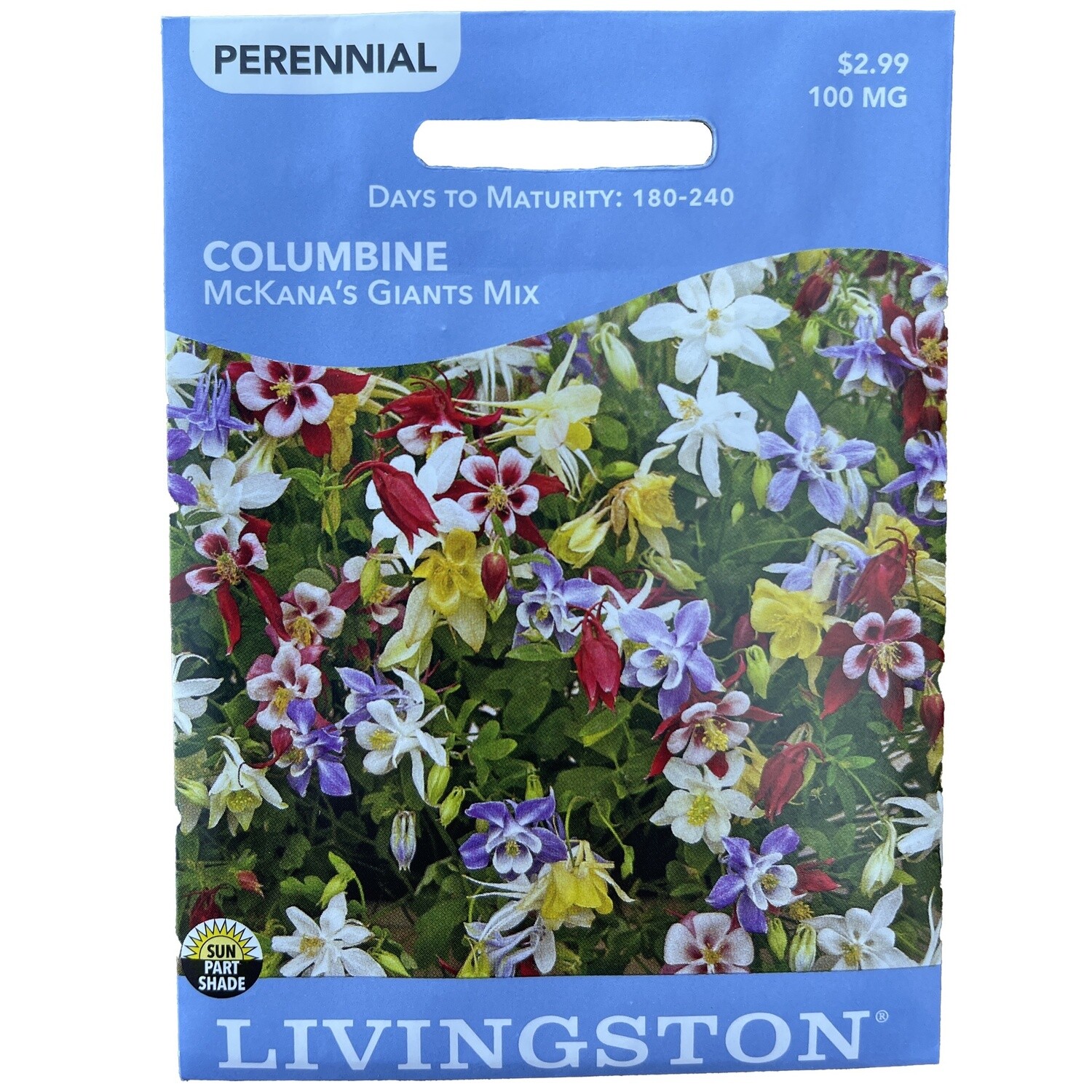 Livingston Seed Columbine (McKana&#39;s Giants Mix) 100 mg