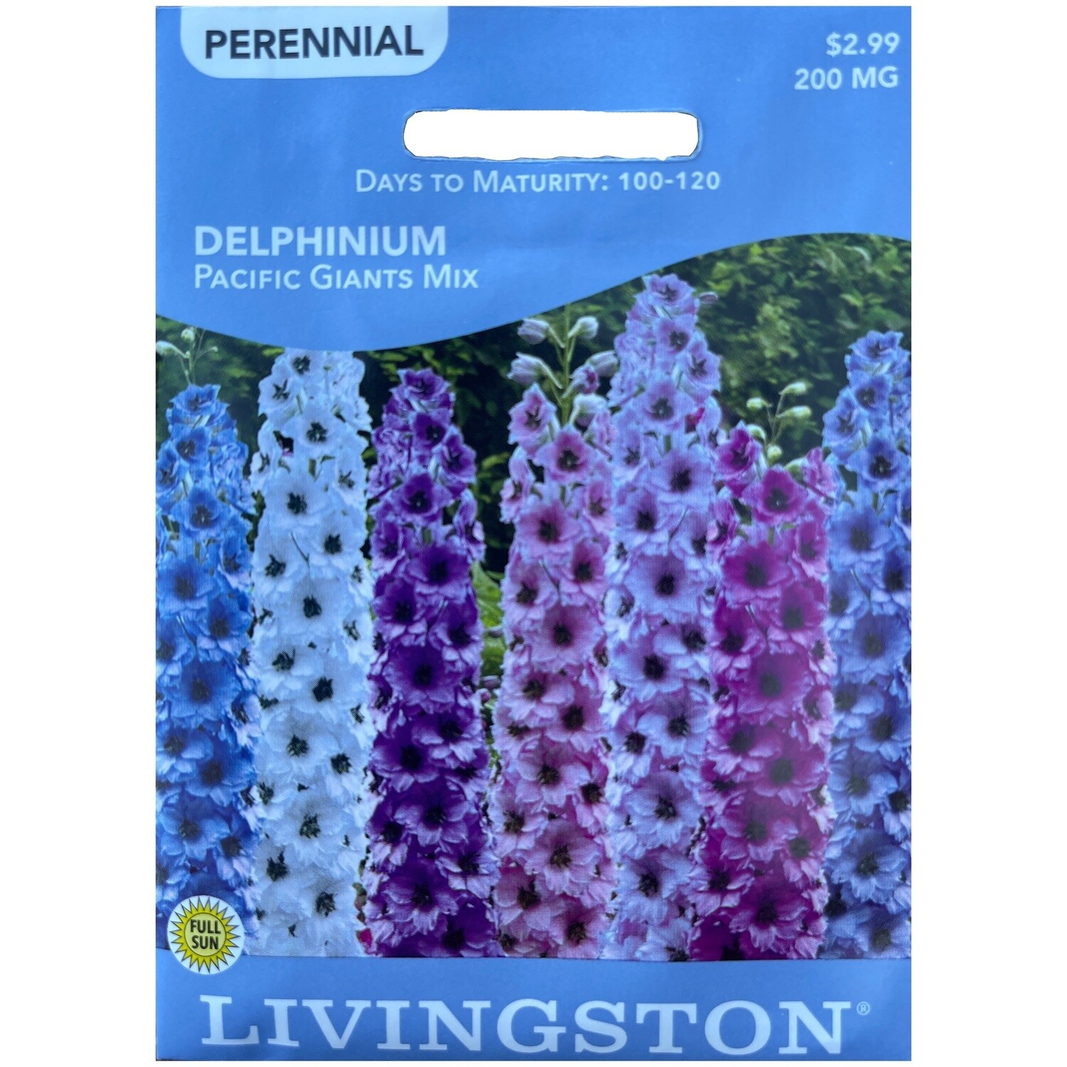 Livingston Seed Delphinium (Pacific Giants Mix) 200 mg
