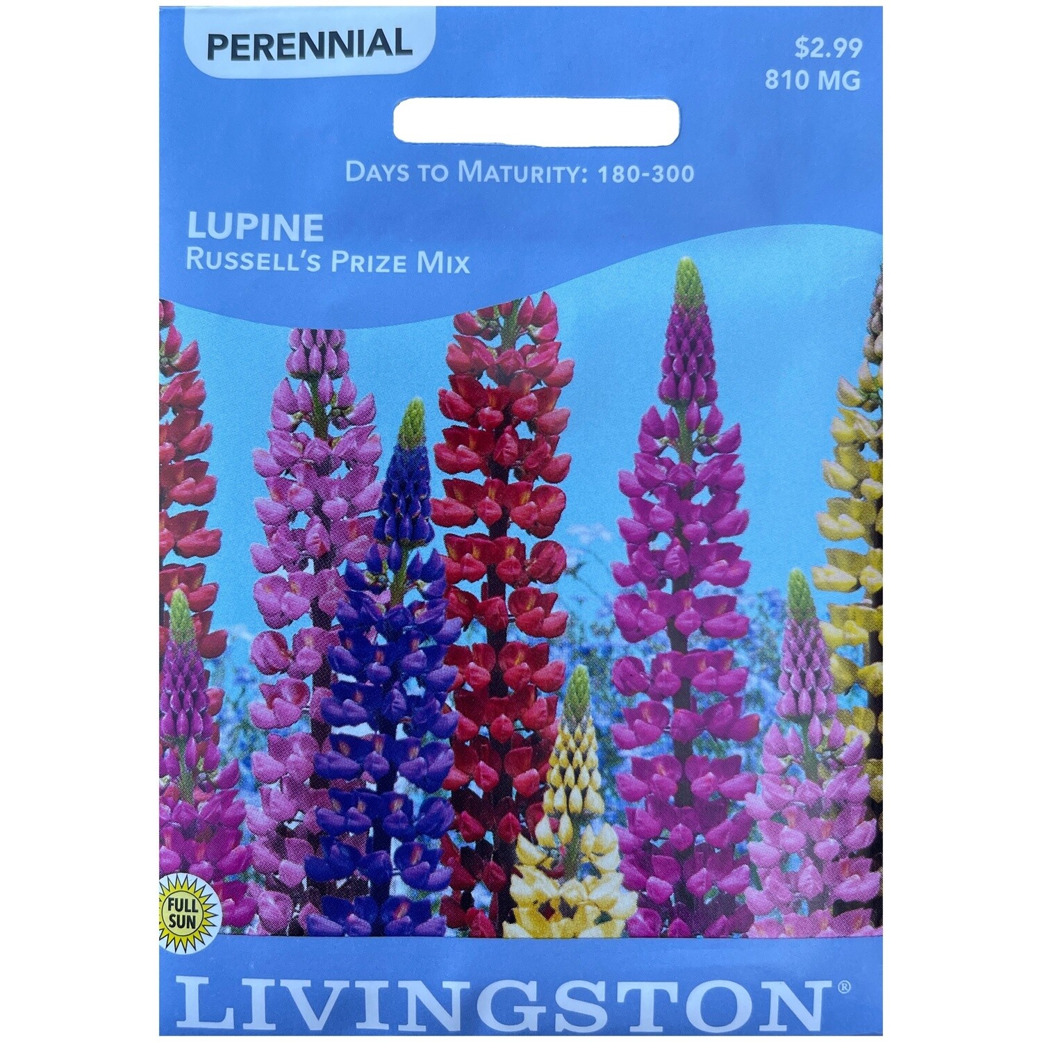Livingston Seed Lupine (Russell&#39;s Prize Mix) 810 mg