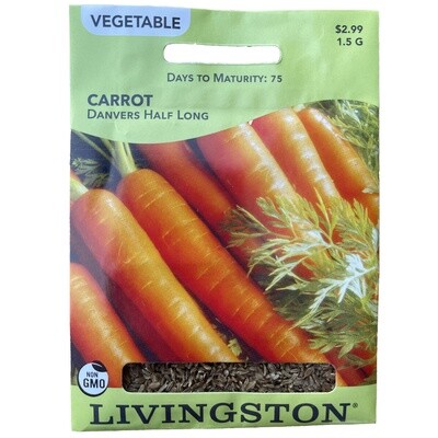 Livingston Seed Carrot (Danvers Half Long) 1.5 g