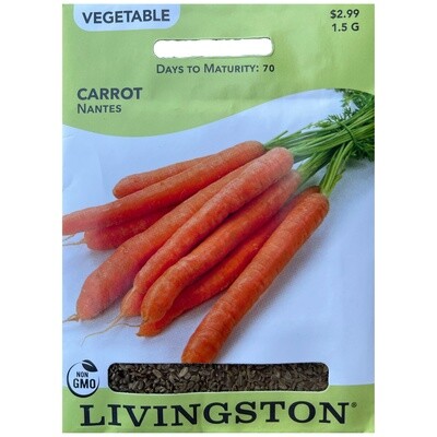 Livingston Seed Carrot (Nantes) 1.5 g