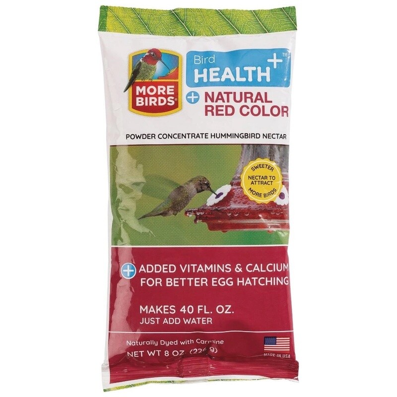 More Birds Bird Health+ Red Hummingbird Nectar Concentrate 8 oz