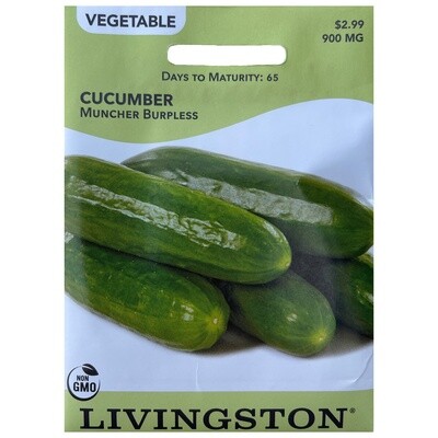 Livingston Seed Cucumber (Muncher Burpless) 900 mg