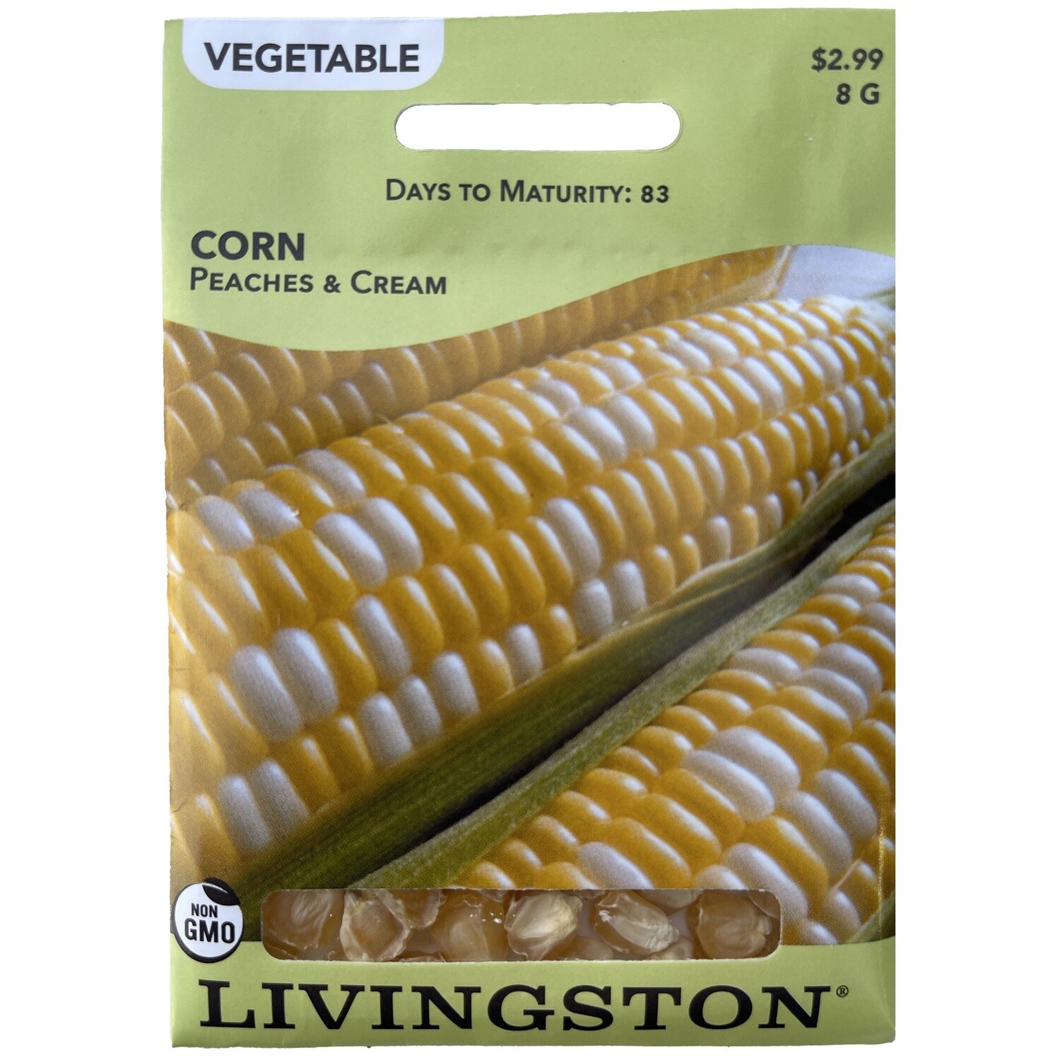 Livingston Seed Corn (Peaches &amp; Creme) 8 g