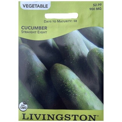 Livingston Seed Cucumber (Straight Eight) 900 mg