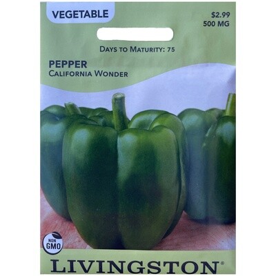 Livingston Seed Pepper (California Wonder) 500 mg