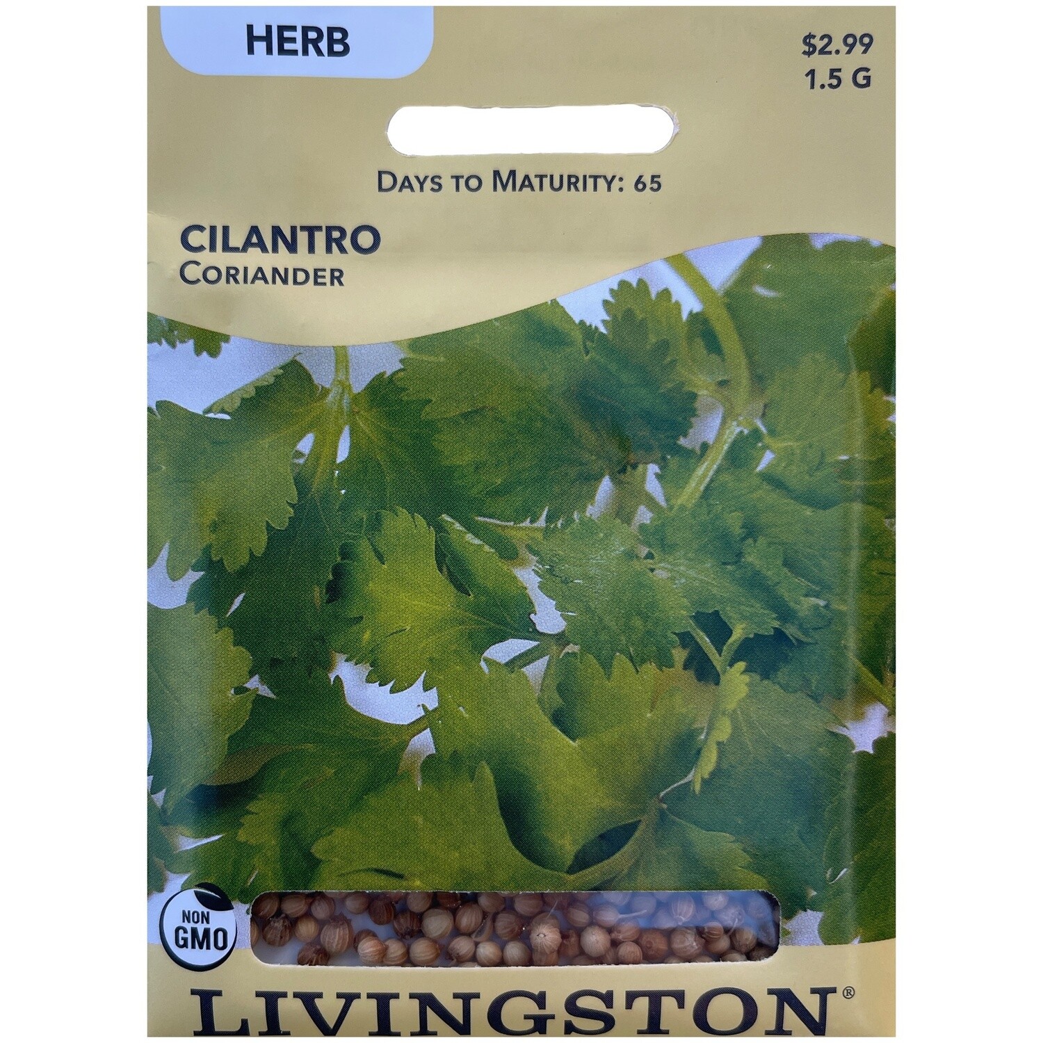 Livingston Seed Cilantro (Coriander) 1.5 g