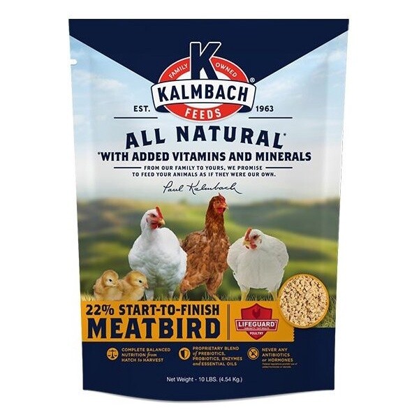 Kalmbach 22% Start-To-Finish Meatbird Feed 10 lb