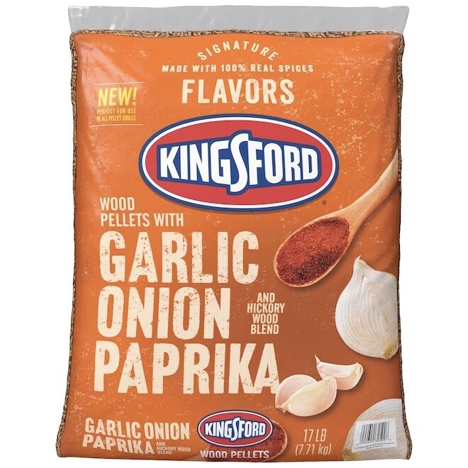 Kingsford Garlic, Onion, Paprika &amp; Hickory Wood Pellets 17 lb
