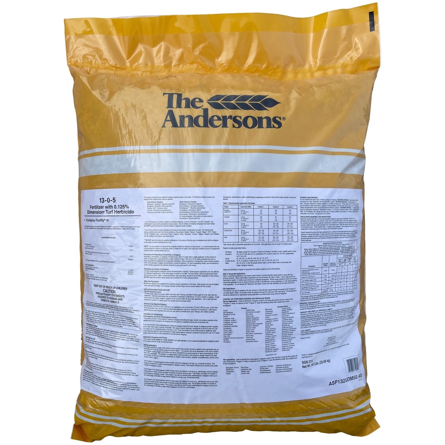 The Andersons  13-0-5 Weed &amp; Feed 50 lb