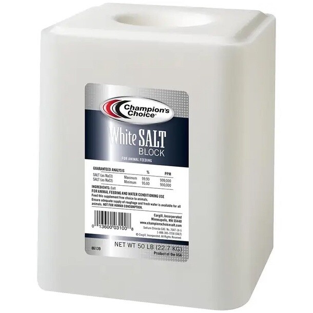 White Salt Block 50 lb