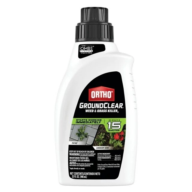 Ortho GroundClear Weed &amp; Grass Killer Concentrate 32 oz