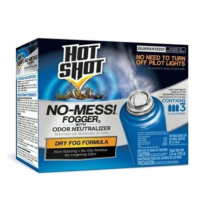 Hot Shot No Mess! Fogger with Odor Neutralizer (3-Pack) 3.6oz