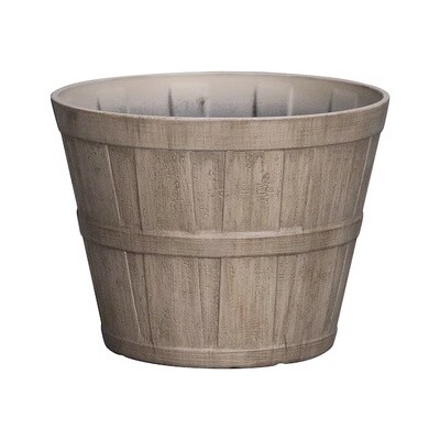 Style Selections Brown Resin Rustic Planter - 8.54-in W x 6.73-in H