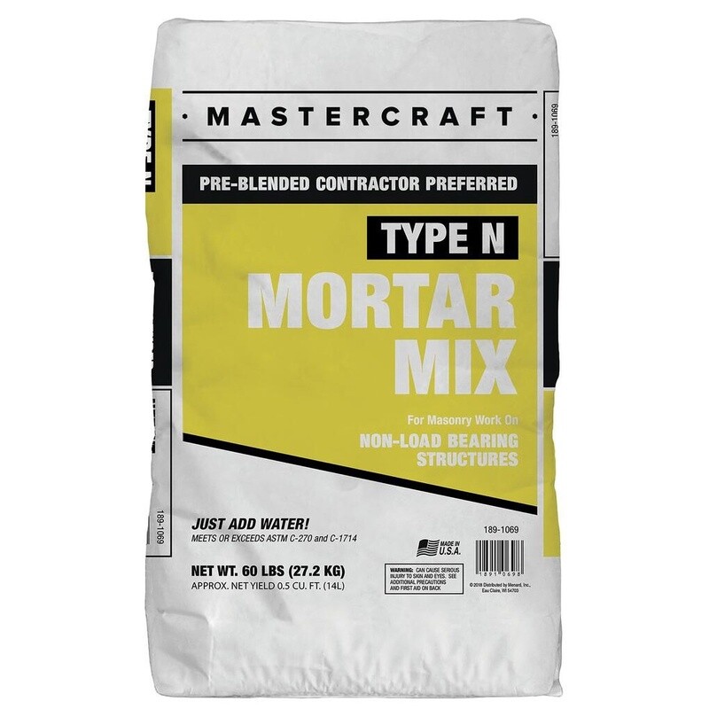 Mastercraft Mortar Mix (Type N) 60 lb
