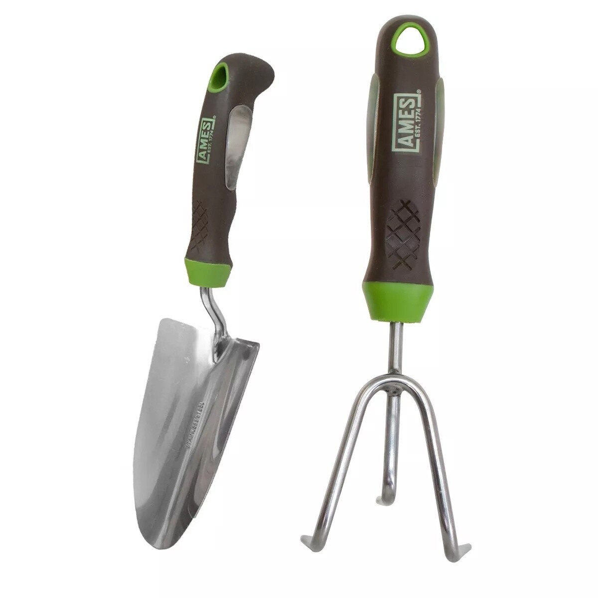 Ames Ergo Gel Grip Handle Trowel &amp; Cultivator Combo Pack