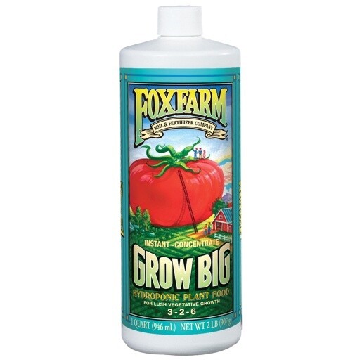 FoxFarm Grow Big® Hydroponic Liquid Plant Food 1 qt