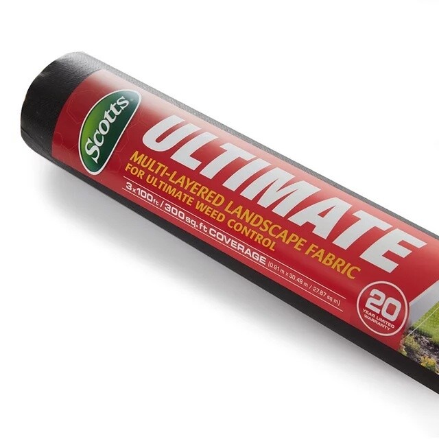 Scotts Ultimate 3&#39; x 100&#39; Weed Barrier Fabric