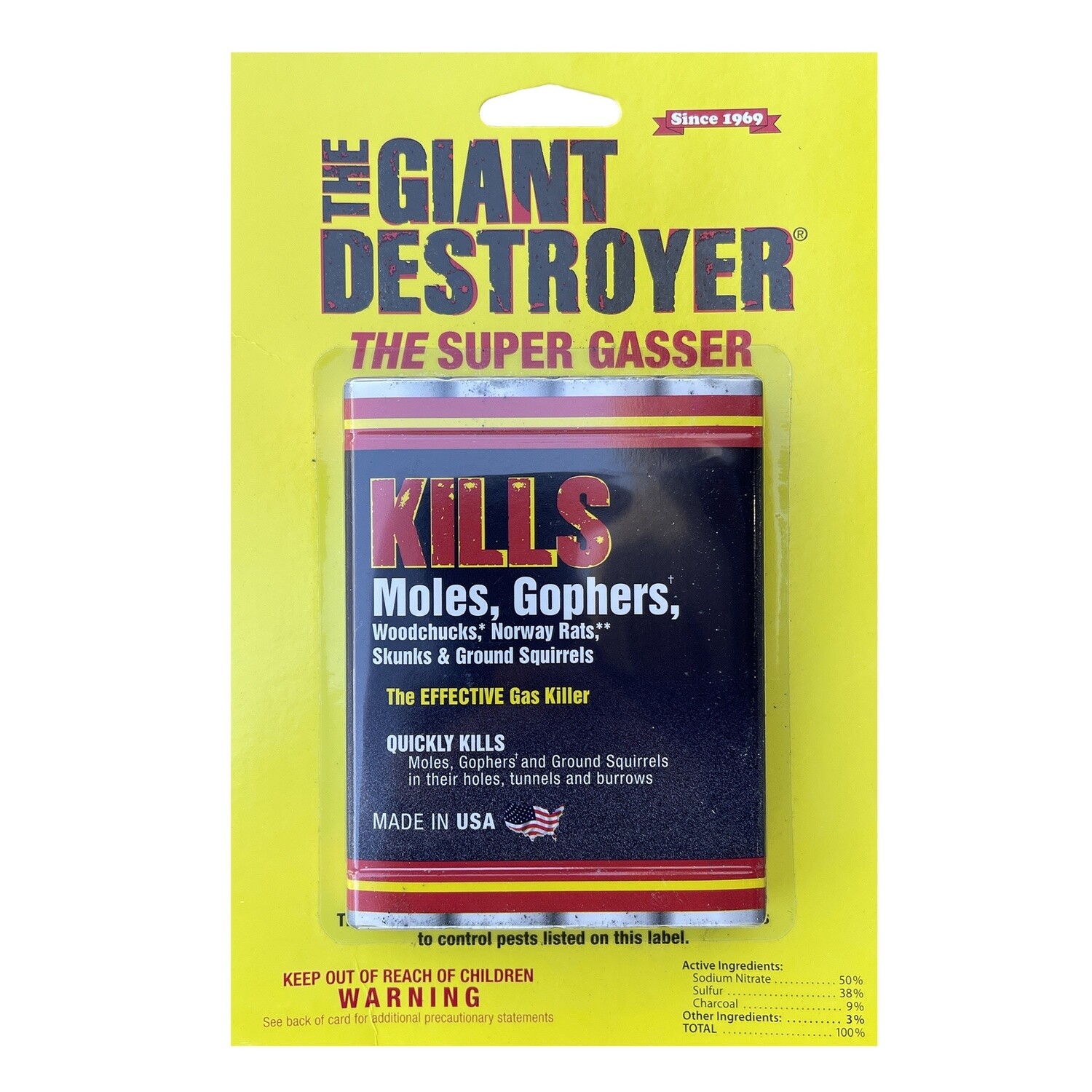 The Giant Destroyer Mole &amp; Gopher Gas Killer (4-Pack)