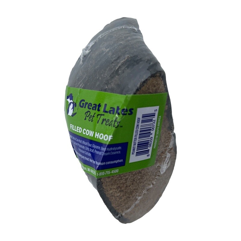 Great Lakes Stuffed Cow Hooves - Peanut Butter Flavor