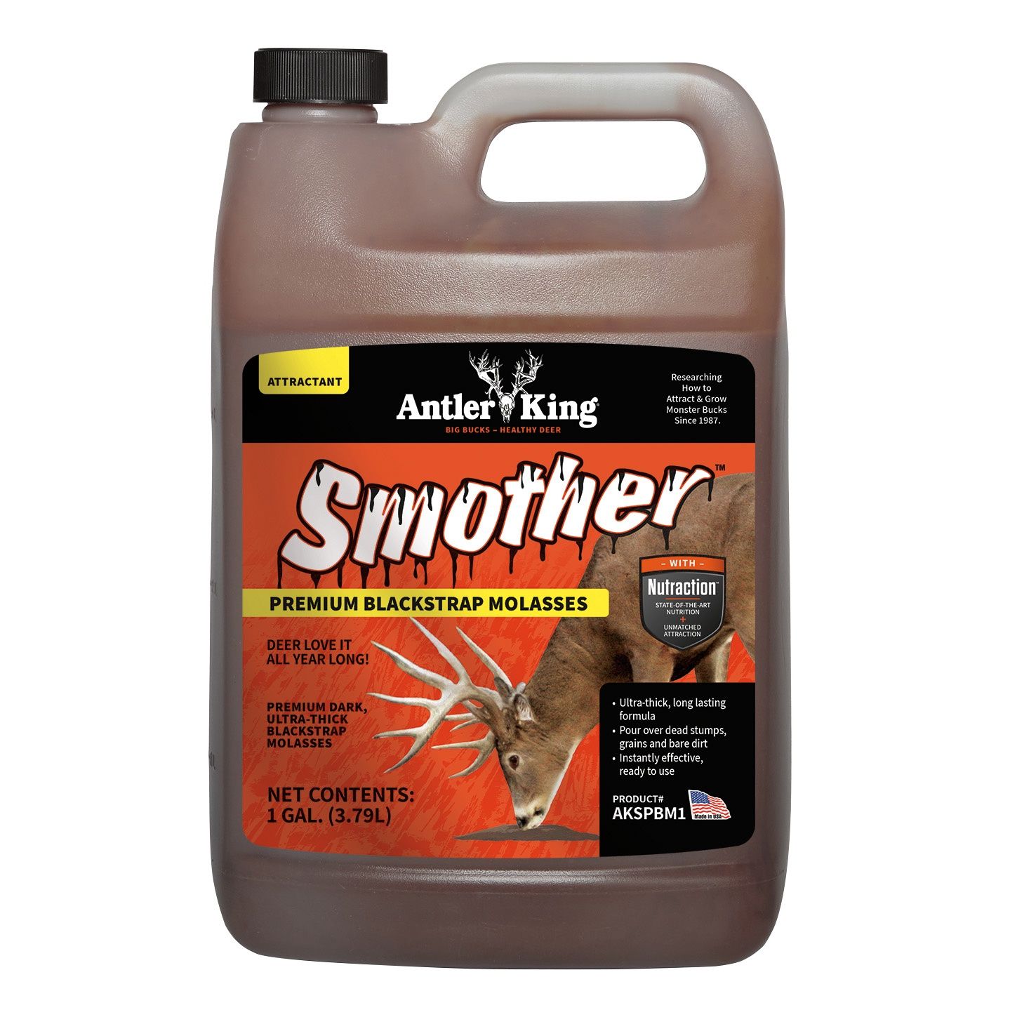 Antler King Smother Blackstrap Molasses 1-Gallon