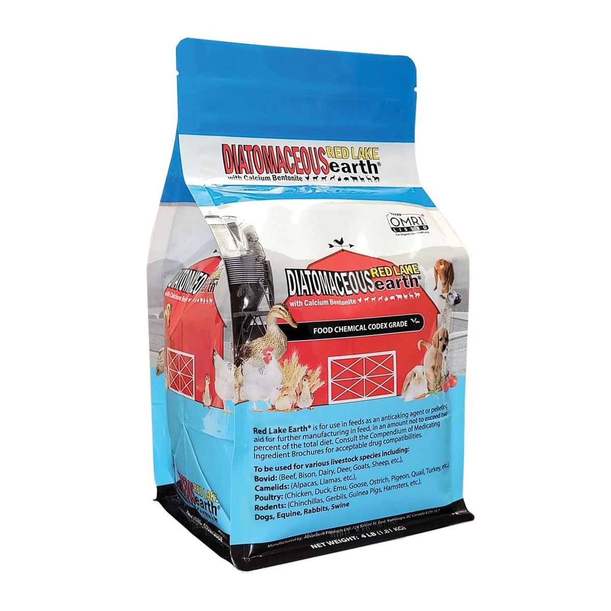 Red Lake Diatomaceous Earth with Calcium Bentonite 4 lb