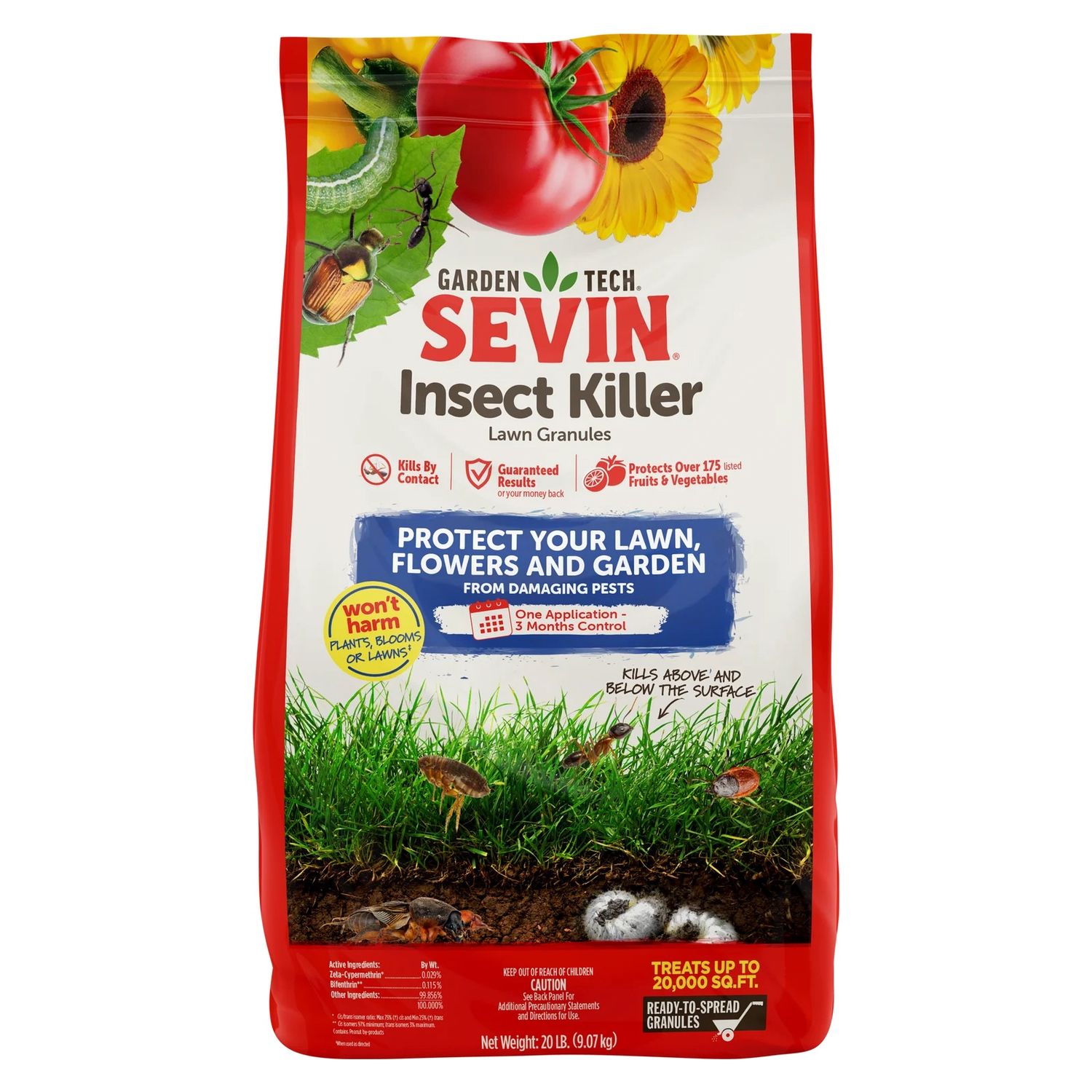 Sevin Insect Killer Outdoor Lawn Granules 20 lb