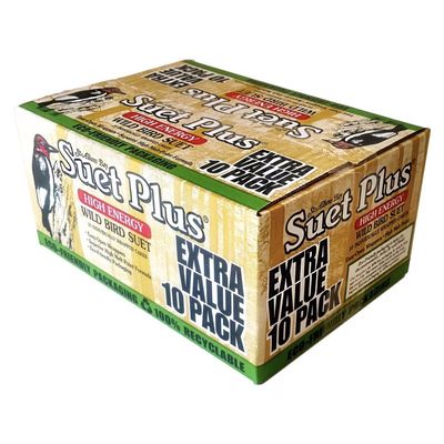 Suet Plus High Energy Wild Bird Suet (10 Pack)