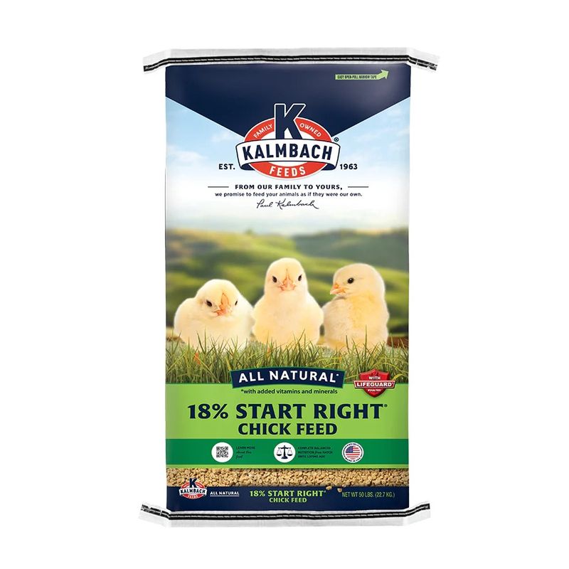 Kalmbach 18% Start Right® Chick Feed 50 lb