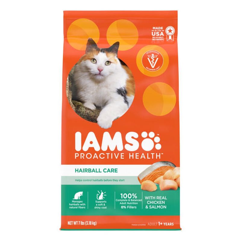 IAMS™ ProActive Health™ Hairball Care Dry Cat Chicken &amp; Salmon 7 lb