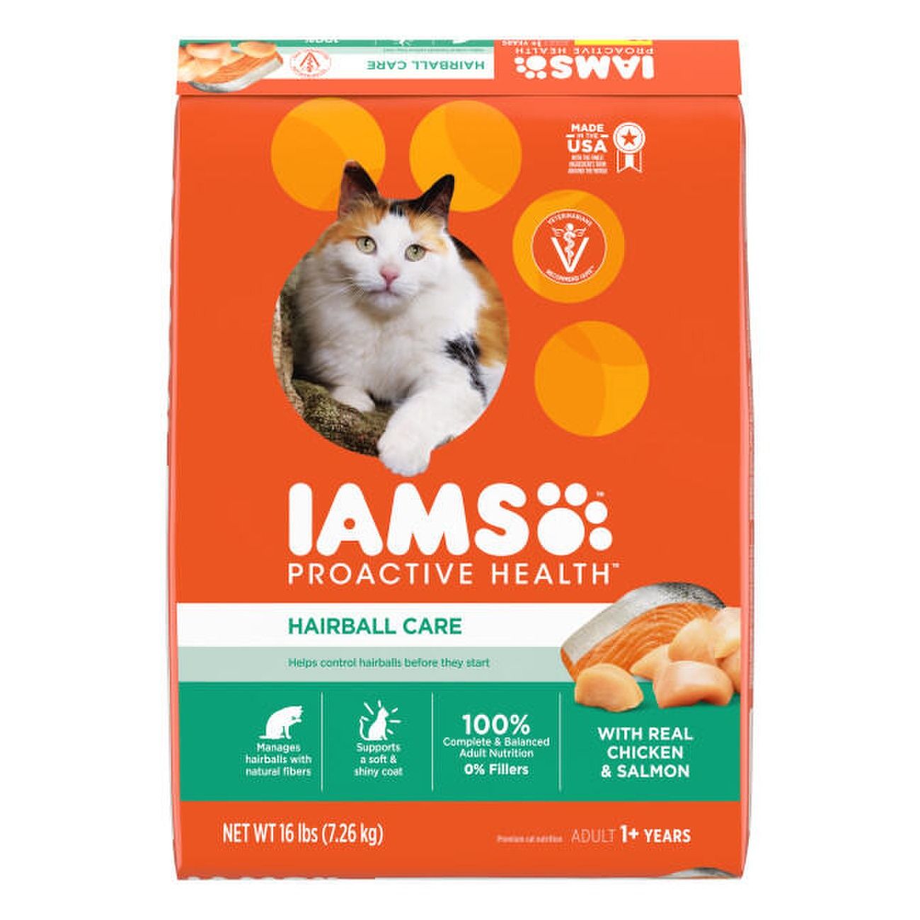 IAMS™ ProActive Health™ Hairball Care Dry Cat Chicken &amp; Salmon 16 lb